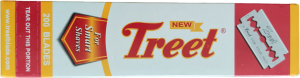 Treet New Żyletki do Golenia 200 Sztuk