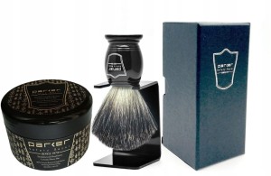 Parker Zestaw do Golenia -Pędzel Pure Badger+Mydło